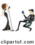 Vector Clipart of a Singer and Guitarist Performing Together - Cartoon Version by BNP Design Studio